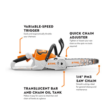 Stihl MSA60C-B Lithium Ion Chainsaw