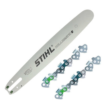 Stihl 20" Guide Bar with 2 Chains - 26RM3 81 Drive Links, .063", .325"