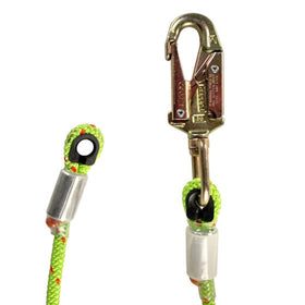 Rope Logic's 1/2" x 15' Wirecore Flipline Swivel Snap