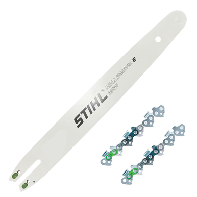 Stihl 16" Guide Bar with 2 Chains - 61PMM3 55 Drive Links, .043", 3/8" Picco