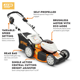 Stihl RMA460V Lithium Ion Self-Propelled Mower