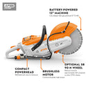 Stihl TSA300 Lithium Ion 12" Cutquik - Unit Only