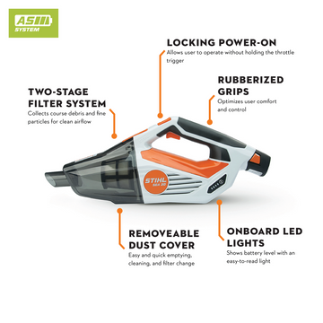 Stihl SEA20 Handheld Vacuum Kit - AS2 Battery & Charger