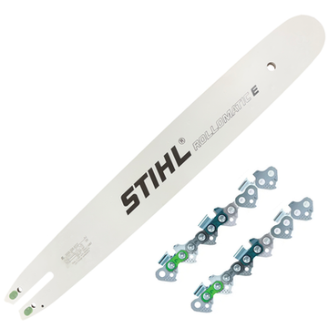 Stihl 18" Guide Bar with 2 Chains - 26RM3 68 Drive Links, .063", .325"