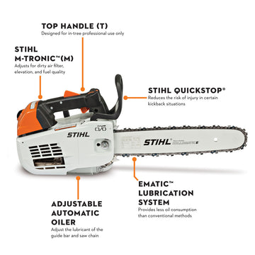 Stihl MS201TC-M Top Handle Chainsaw 14"