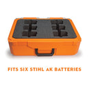 Stihl Battery/Charger Carrying Case - Case with insert holds (1) AL 300 or AL 500 charger & (3) AP batteries