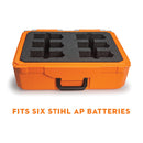 Stihl Battery/Charger Carrying Case - Case with insert holds (1) AL 300 or AL 500 charger & (3) AP batteries