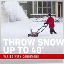Toro 60V MAX 21" Power Clear e21 Single-Stage Snow Blower - 7.5Ah Battery Included