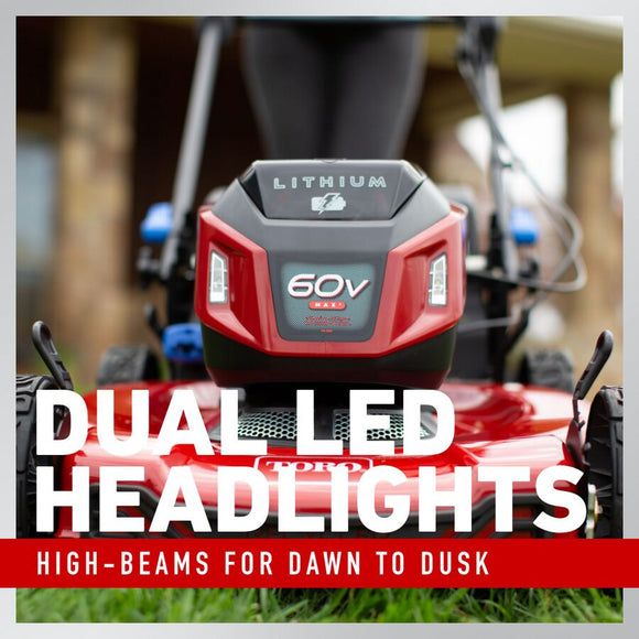 Toro 60V Max 22" Recycler Lawn Mower w/ Personal Pace - 8.0Ah Battery Included