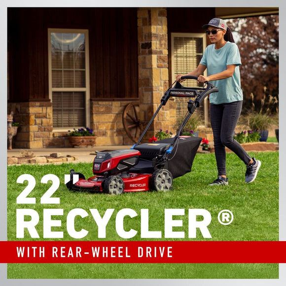 Toro 60V Max 22" Recycler Lawn Mower w/ Personal Pace - 8.0Ah Battery Included