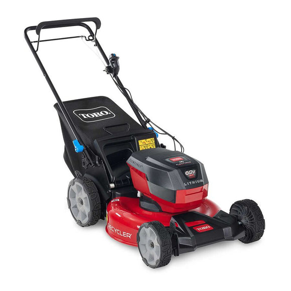 Toro 60V Max* 21" Recycler Self-Propel w/SmartStow Lawn Mower with 6.0Ah Battery