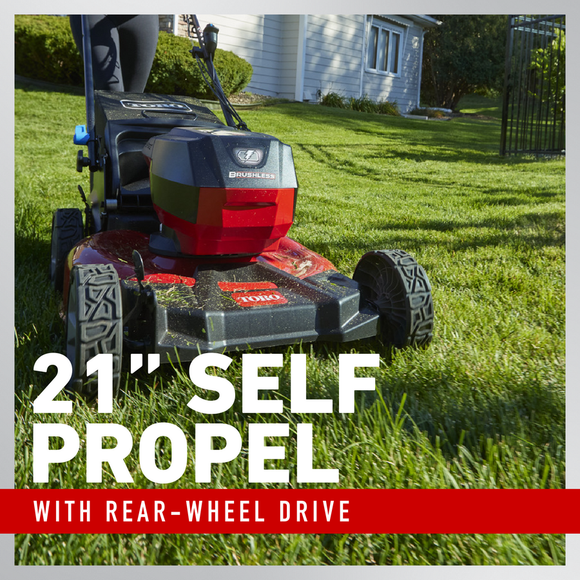 Toro 60V Max* 21" Recycler Self-Propel w/SmartStow Lawn Mower with 6.0Ah Battery