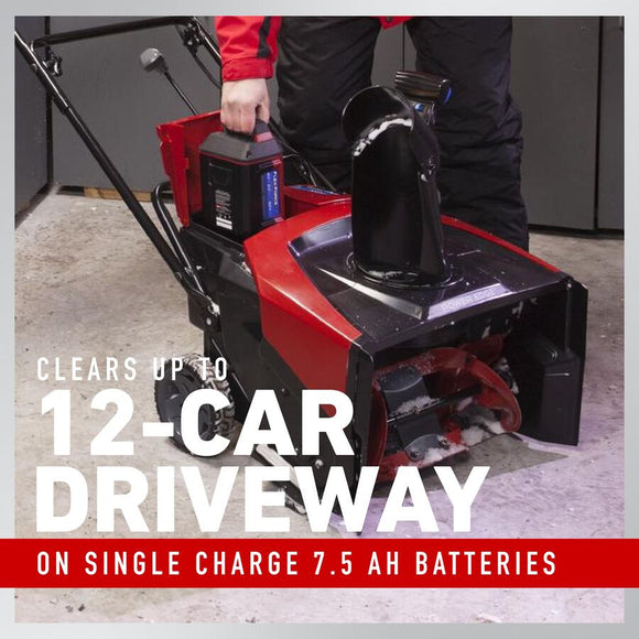 Toro 60V MAX 21" Power Clear e21 Single-Stage Snow Blower - 7.5Ah Battery Included