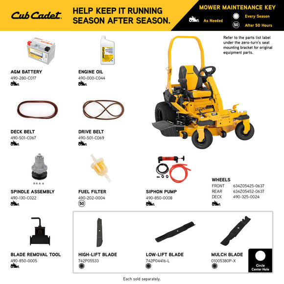 Cub Cadet ZTXS5 54" Ultima Series Zero Turn Riding Mower