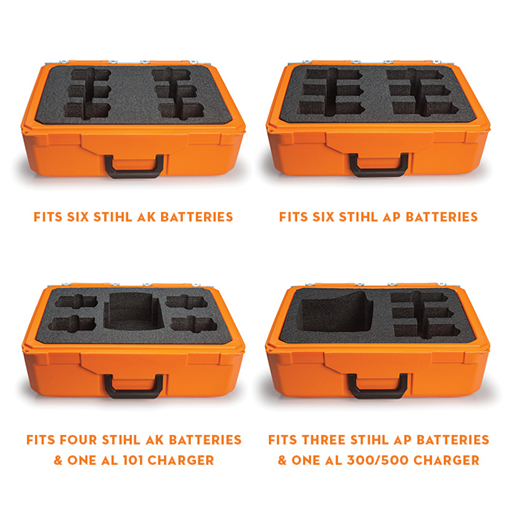 Stihl Battery Case Inserts - INSERT ONLY for Six AP Batteries