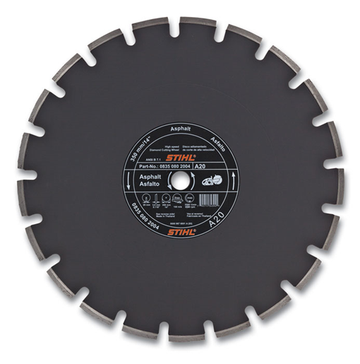 Stihl D-A 20 Diamond Wheel for Asphalt Quality Grade - 12" diameter, 20mm arbor