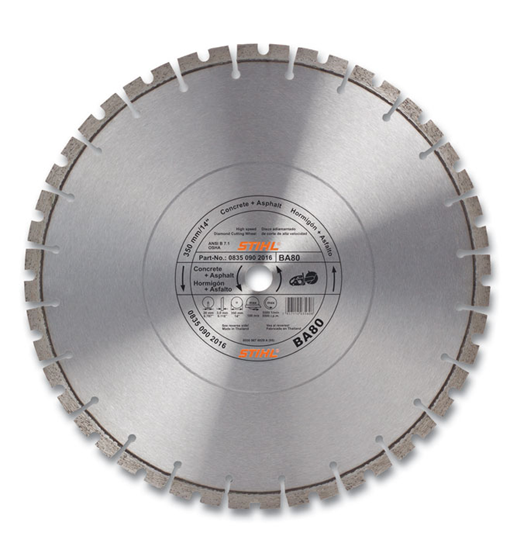 Stihl D-BA 80 Diamond Wheel for Asphalt/Concrete Premium Grade - 12"