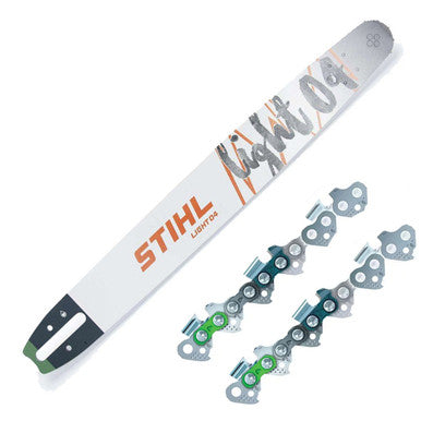 Stihl 18" Light 04 Guide Bar with 2 Chains - 23RM3 74 Drive Links, .050", .325"