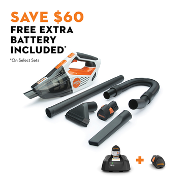 Stihl SEA20 Handheld Vacuum Kit - AS2 Battery & Charger
